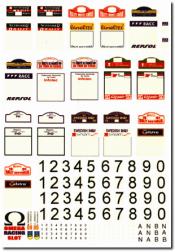 decal sheet various 4 rally shields